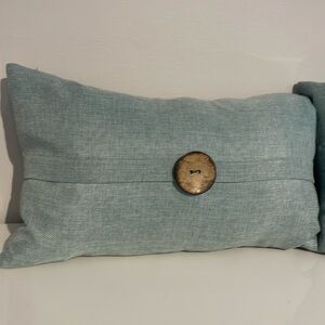 EUC Set of 2 Beautiful Rectangular Duck Filled Accent Pillows